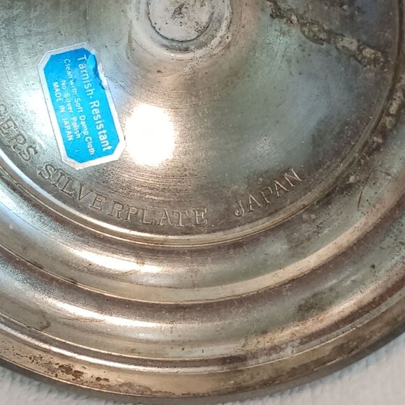 FB Rogers Silverplate Candle Stick Holder Renaissance Cottagecore Rustic Farm - Picture 7 of 11